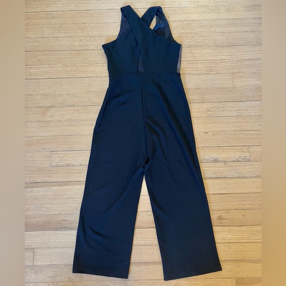 NWT DKNY Cross-Back Jumpsuit in Black Colorblock Sz 12 - Picture 8 of 16